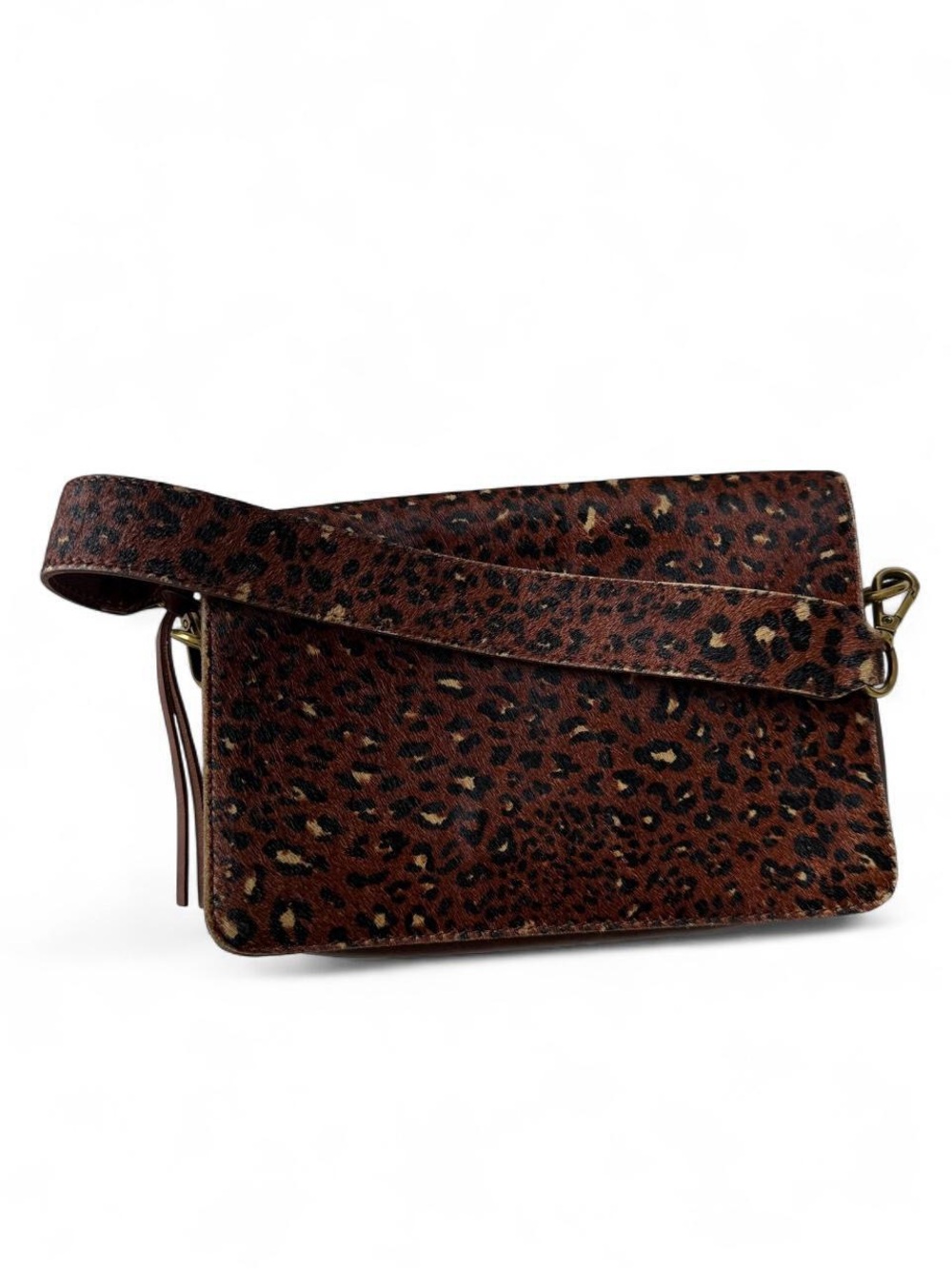 Madewell Leopard Print Fur Crossbody Bag